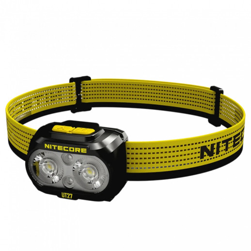 Налобный фонарь Nitecore UT27 PRO 2024 (2x NiteLab UHE LED, 800 люмен, 4 режима, 3xAAA, HLB1500), черный
