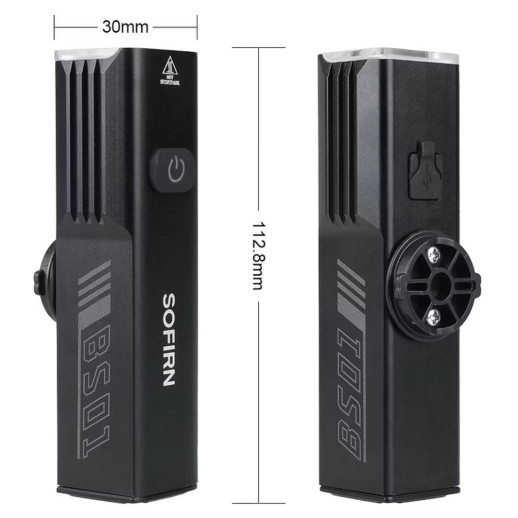 Фонарь Sofirn BS01 велосипедный 2000 лм с креплением и USB-C