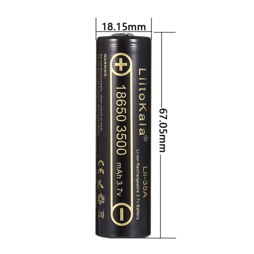 Аккумулятор LiitoKala Lii-35A-JT 18650 3500mah battery