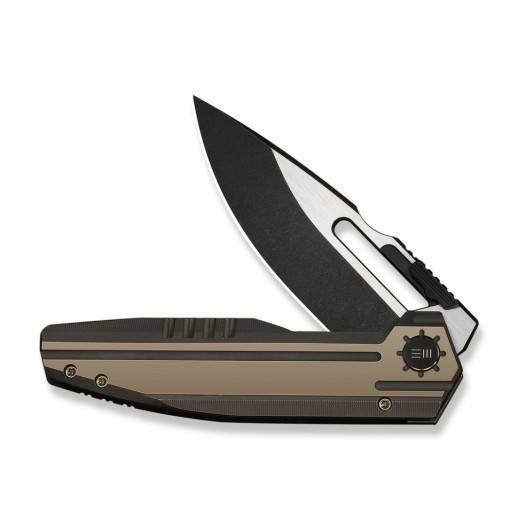 Нож складной туристический Weknife Reveille (9.7 см) Bohler M390 / Titanium бронзовый