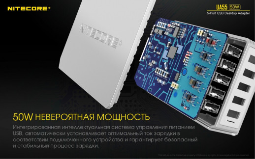 Зарядное устройство Nitecore UA55