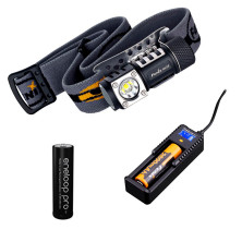 Комплект налобный фонарь Fenix HL50+ зарядное устройство Fenix ARE-X1 plus + аккумулятр Panasonic2450