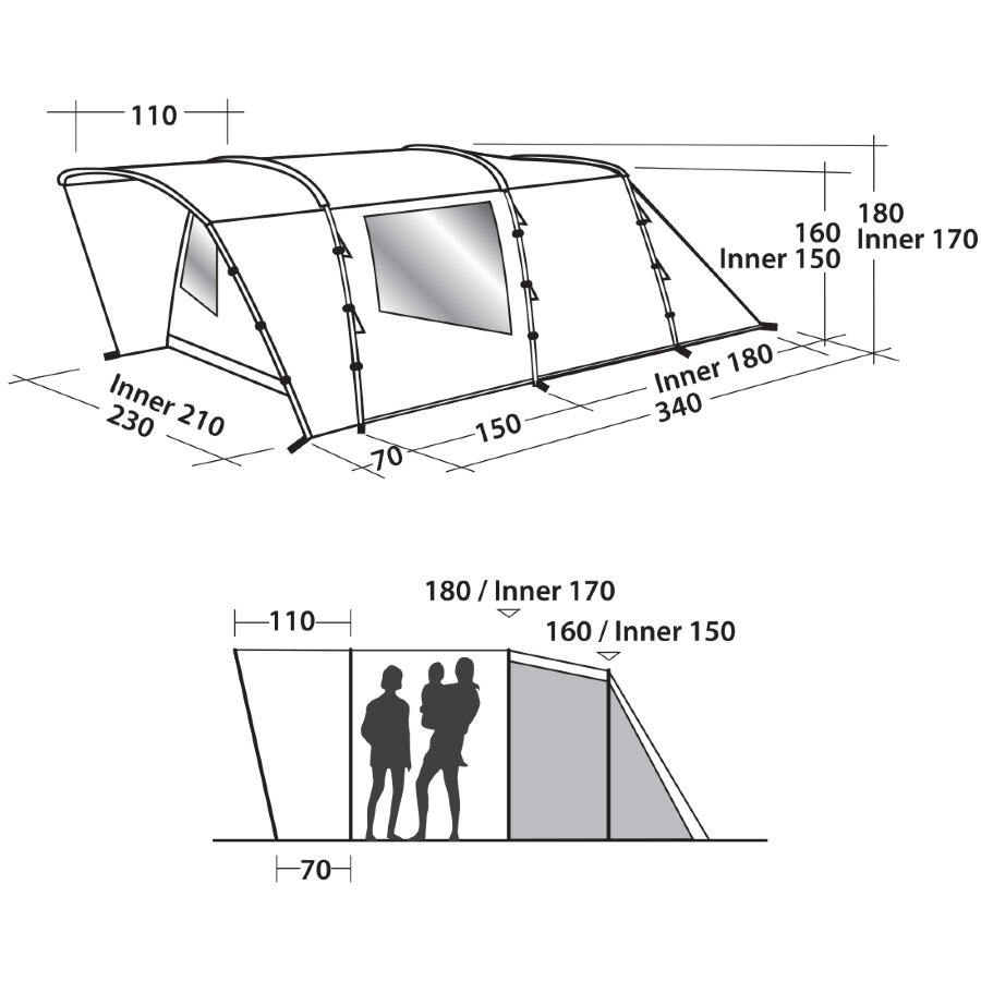 Палатка Easy Camp Palmdale 300 Forest Green 101232