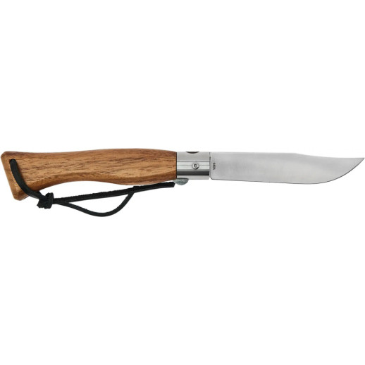 Нож Main Knives Italian line, dark walnut wood handle and PU loop brown