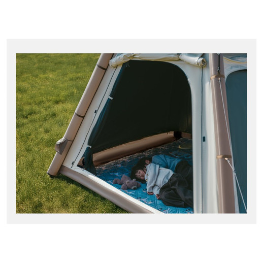 Палатка четырехместная автоматическая надувная с тентом Naturehike Ango CNK2550WS017, коричневая