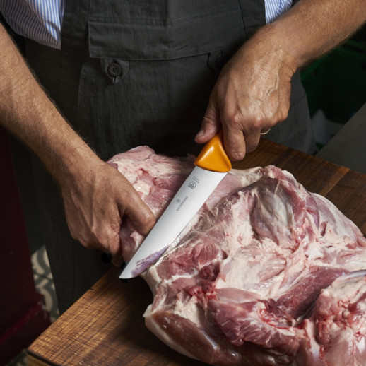 Нож мясника Victorinox SWIBO 21см желтый 5.8431.21