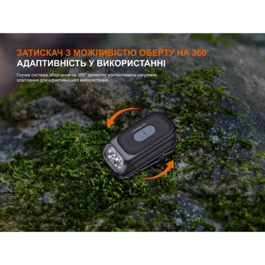 Фонарь с клипсой Fenix E04R, белый