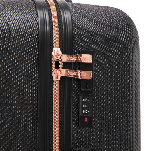 Чемодан Semi Line 24" (M) Black (T5722-3)