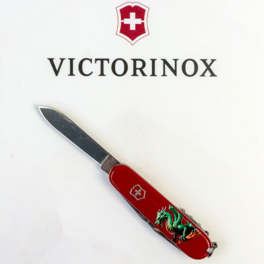 Складной нож Victorinox SPARTAN ZODIAC Зеленый дракон на дереве 1.3603.Z3350u