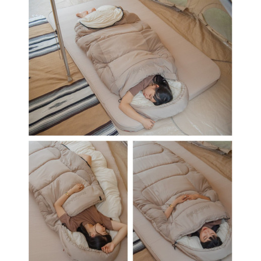 Спальный мешок овальный Naturehike PS300 CNK2350WS026, бежевый