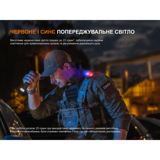 Фонарь с клипсой Fenix E04R, черный