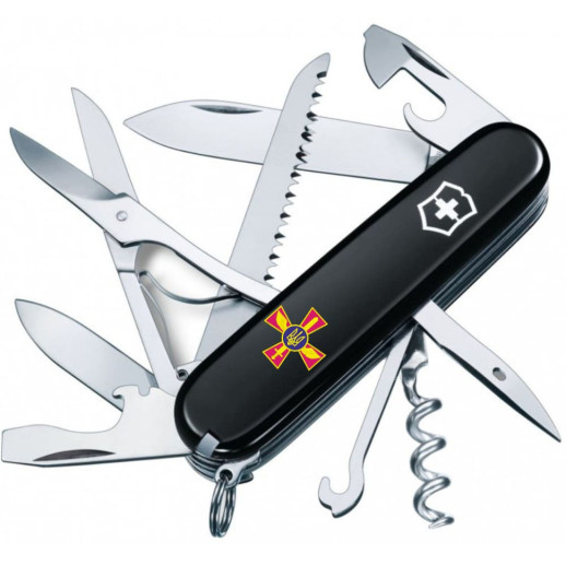 Складной нож Victorinox HUNTSMAN ARMY Эмблема ПС ВСУ 1.3713.3_W0040u