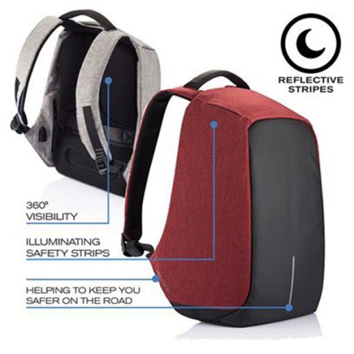 Рюкзак городской XD Design Bobby Anti-Theft 15,6 Red (P705.544)