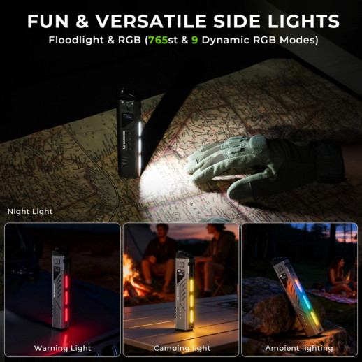 Фонарь Wurkkos TD11 3.7V 1670 mAH Built-in battery 3000lm