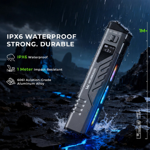 Фонарь Wurkkos TD11 3.7V 1670 mAH Built-in battery 3000lm