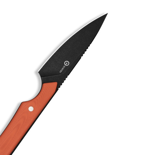 Нож фиксированный карманный Civivi High Grass Field Knife (7,4 см) 14C28N / G10 оранжевый с чехлом