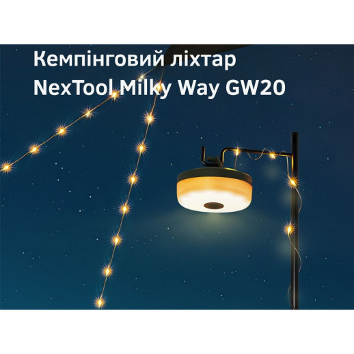 Кемпинговый фонарь-гирлянда NexTool Milky Way - GW20, белая (20 метров)
