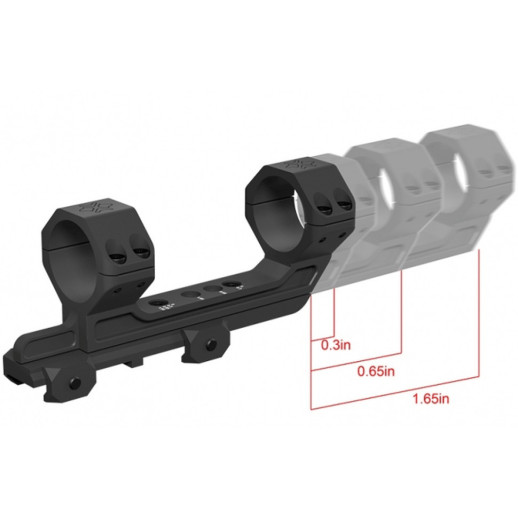 Моноблок с регулируемым расстоянием между кольцами Vector Optics 30 мм на Пикатини
