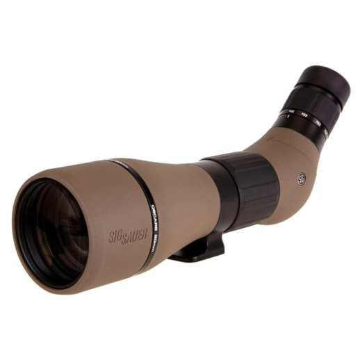 Подзорная труба Sig Optics OSCAR8, 27-55X80MM, HDX LENS, ANGLED EYEPIECE, FDE
