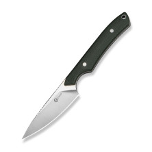 Нож фиксированный карманный Civivi High Grass Field Knife (7,4 см) 14C28N / Micarta зеленый с чехлом