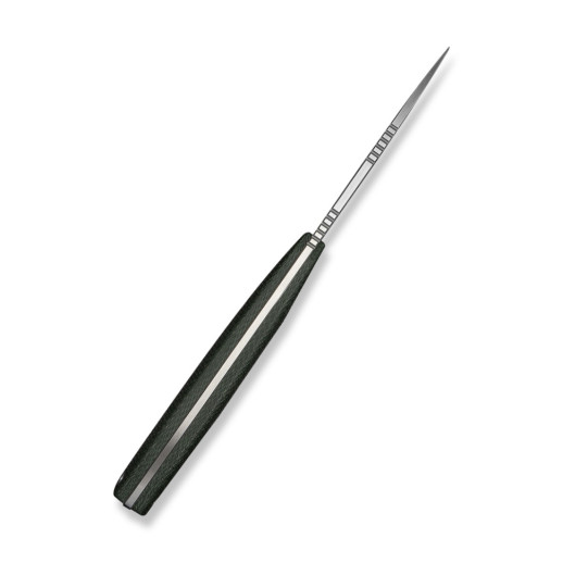 Нож фиксированный карманный Civivi High Grass Field Knife (7,4 см) 14C28N / Micarta зеленый с чехлом