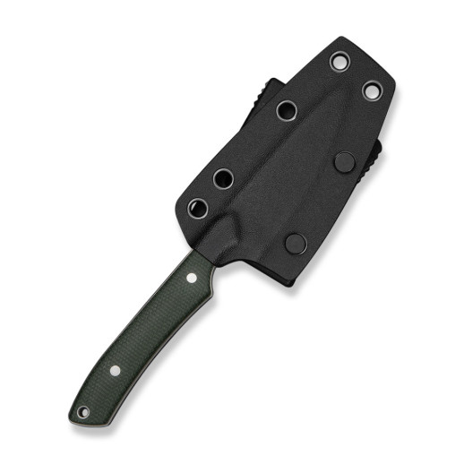 Нож фиксированный карманный Civivi High Grass Field Knife (7,4 см) 14C28N / Micarta зеленый с чехлом