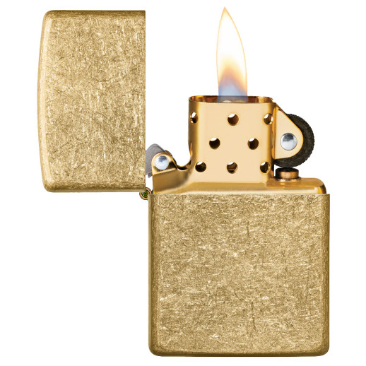 Зажигалка Zippo Regular Tumbled Brass (49477)