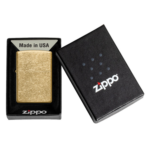 Зажигалка Zippo Regular Tumbled Brass (49477)