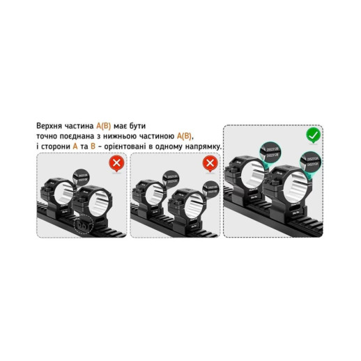 Кольца Discovery 6061 For Picatinny 35mm 1.26in DGPR2-35-1.26-61 (M240609)