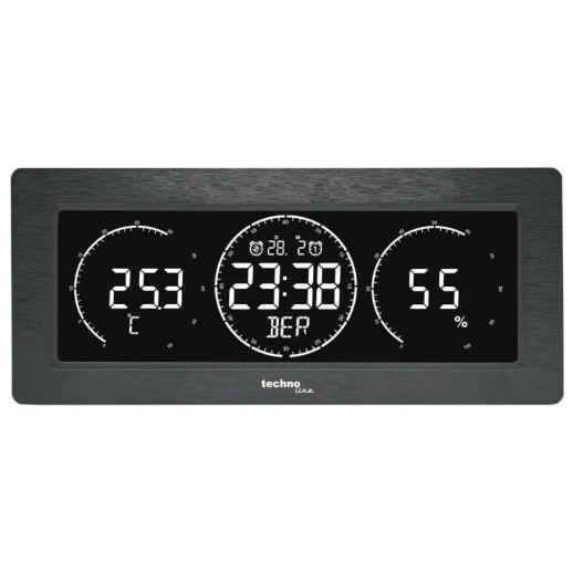 Часы настольные Technoline WT458 Black (WT458)