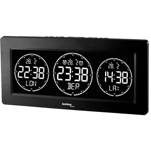 Часы настольные Technoline WT458 Black (WT458)