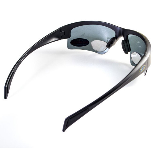 Очки BluWater Bifocal-2 (+2.0) Polarized (gray) черная бифокальная линза с диоптриями