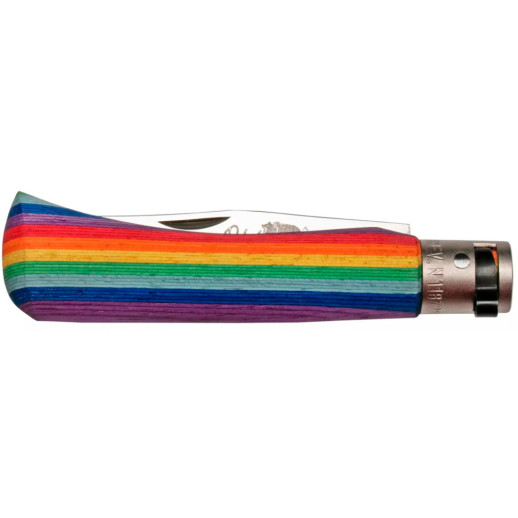 Нож Old Bear Rainbow M, 420 steel, wood handle, rainbow