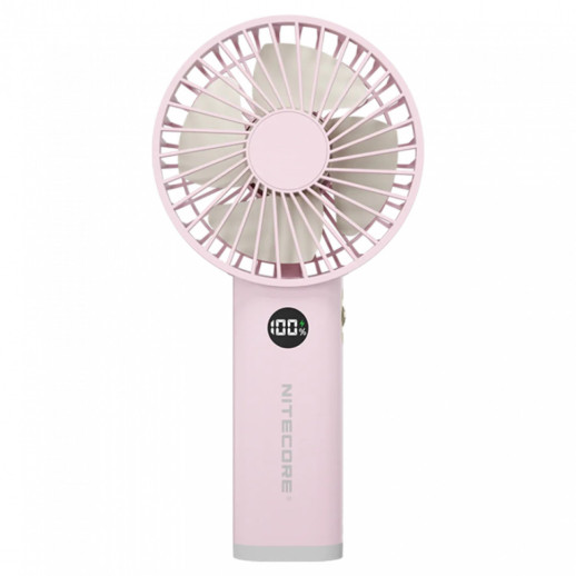 Портативный вентилятор Nitecore NEF03 (подсветка, OLED-дисплей), розовый