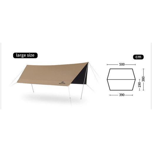 Тент универсальный Naturehike CNK2350WS015, размер L, бежевый