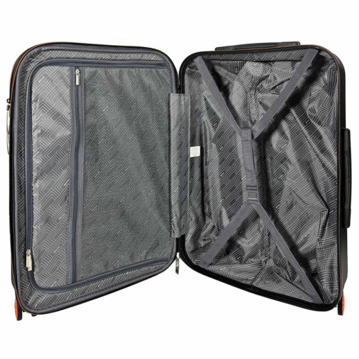 Чемодан Semi Line 24" (M) Black/Orange Line (T5734-2)
