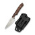 Нож фиксированный карманный Civivi High Grass Field Knife (7,4 см) 14C28N / Wood дерево с чехлом
