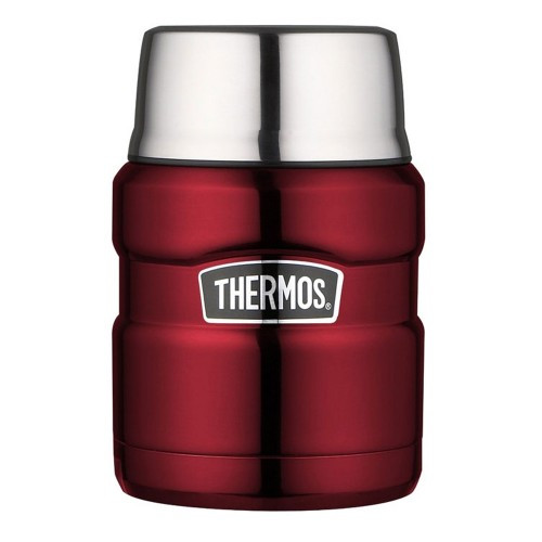 Термос для еды Thermos с ложкой 470мл красный (173021)