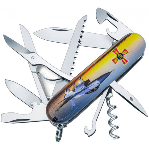 Нож Huntsman Army 91мм/15функ /Самолет + Эмблема ПС ВСУ