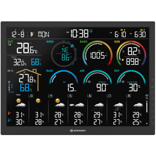 Метеостанция Bresser 4CAST 18,5" WiFi Weather Station 8-in-1 (15197) (932008)