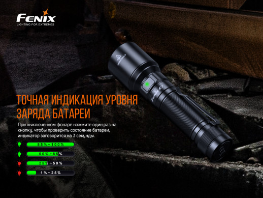 Ручной фонарь Fenix C7 (SST70, ANSI 3000 lm, 21700)