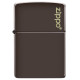 Зажигалка Zippo Reg Brown Matte Logo (49180ZL)