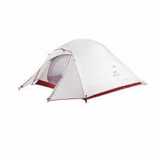 Палатка Naturehike Сloud Up 1 Updated NH18T010-T, 20D сверхлегкая одноместная с футпринтом, серо-красный
