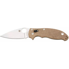Нож Spyderco Manix 2 Brown Canvas Micarta brown