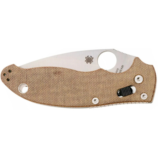Нож Spyderco Manix 2 Brown Canvas Micarta brown