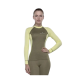Футболка Tramp Outdoor Tracking Lady с длинным рукавом женская XS зелёный/желтый