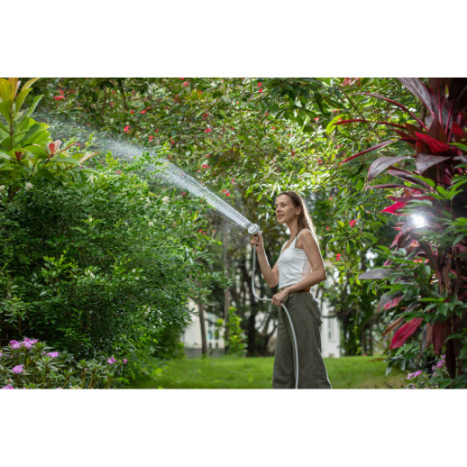 Душ портативный с насосом на аккумуляторе Flextail Max Shower с чехлом, белый