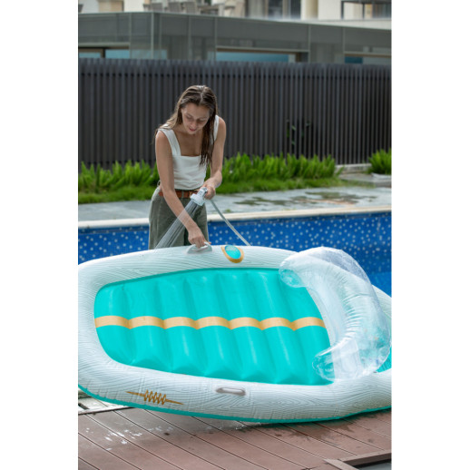 Душ портативный с насосом на аккумуляторе Flextail Max Shower с чехлом, белый