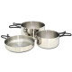 Набор туристической посуды Alb Forming 657 Camping Set St. Steel Crni 44487 3-Pcs +