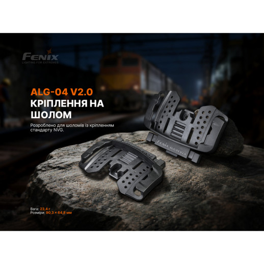 Крепление на шлем для налобных фонарей Fenix ALG-04 V.2.0